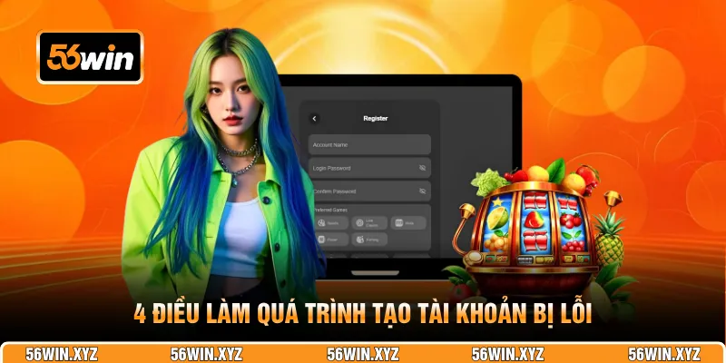 4 điều làm quá trình tạo tài khoản bị lỗi